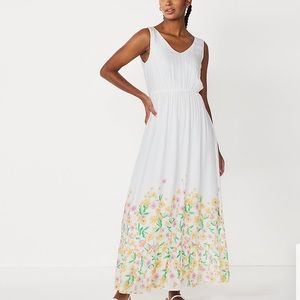 DRAPER JAMES RSVP V-Neck Tiered Maxi Dress